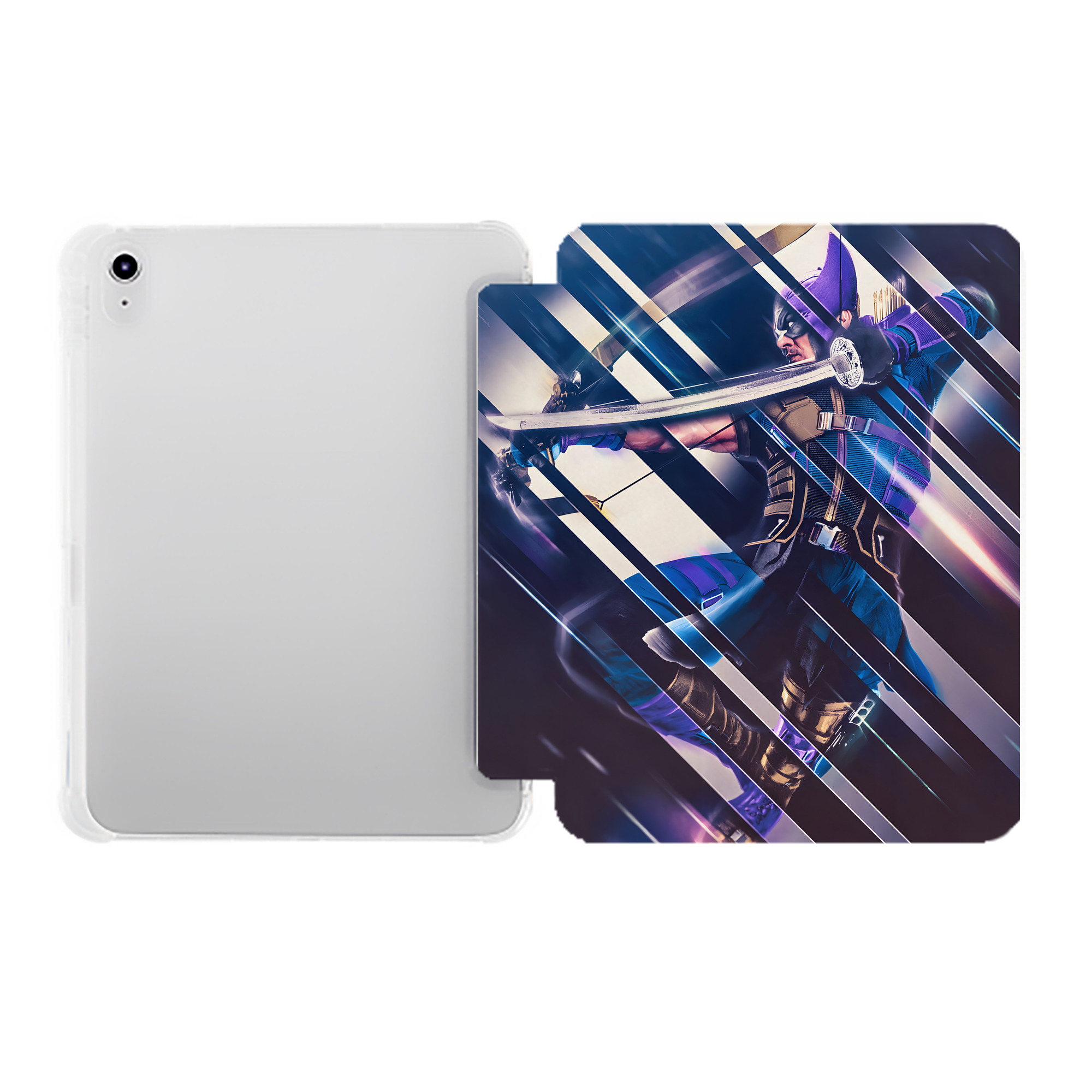 （画像用） アベンジャーズ The Avengers IPad ケース ペン収納付き 三つ折りスタンド PUレザー×シリコン 対応機種9.5/10.5/10.9インチ